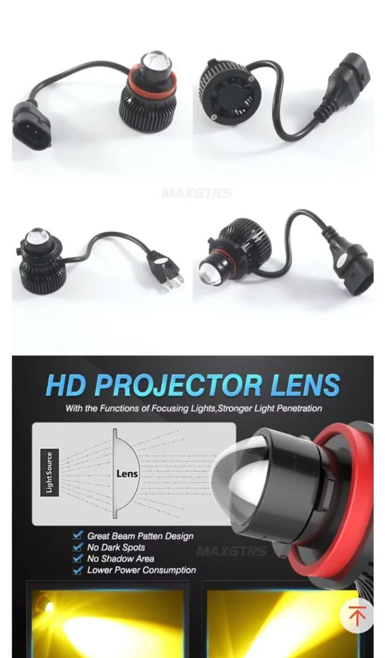 Lâmpada Automotiva Ultra led/projetor H8/H11/H16  - Foto 6