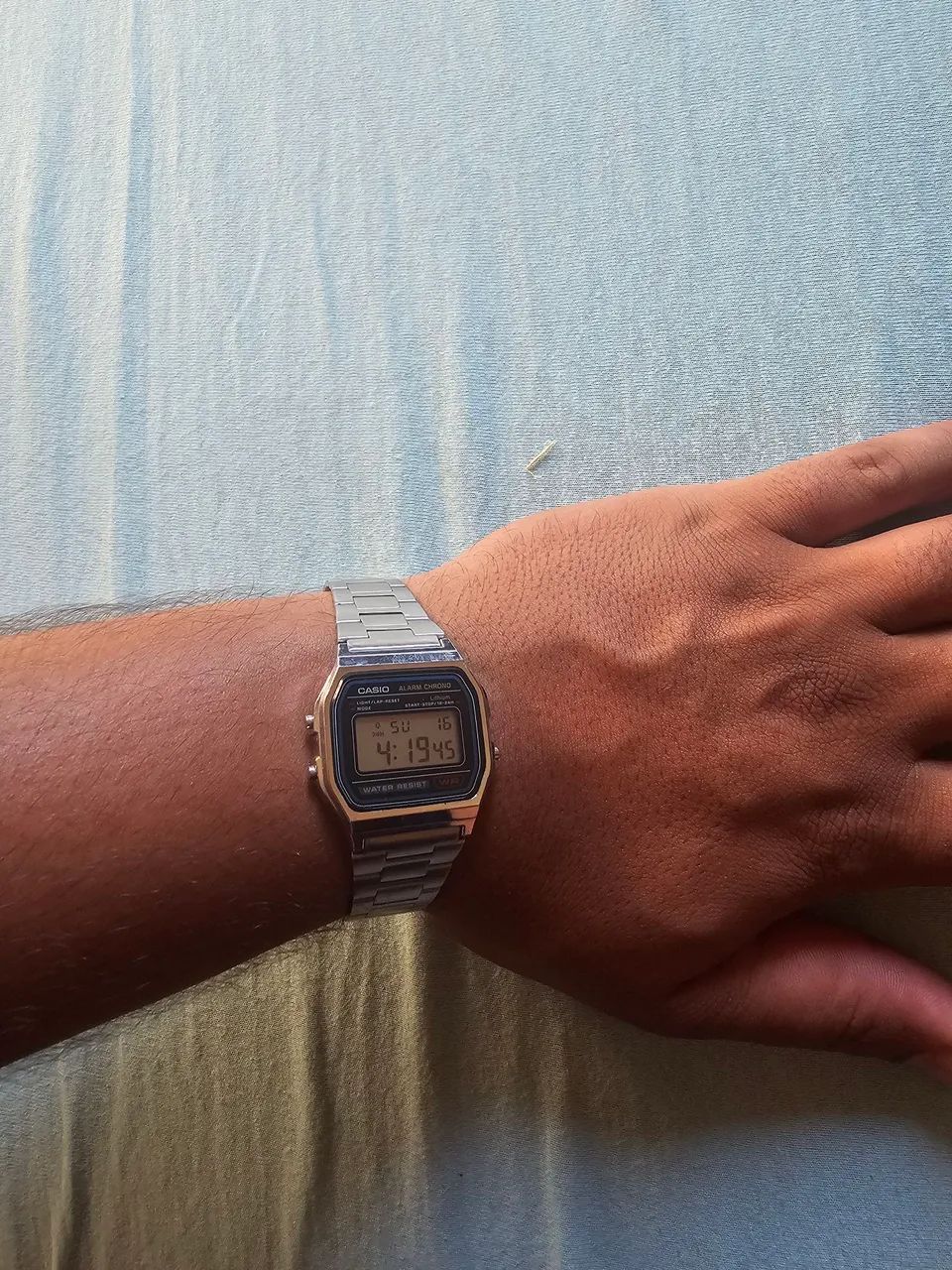? RELÓGIO CASIO DIGITAL RETRÔ PRATA ? ESTILO CLÁSSICO - Foto 2