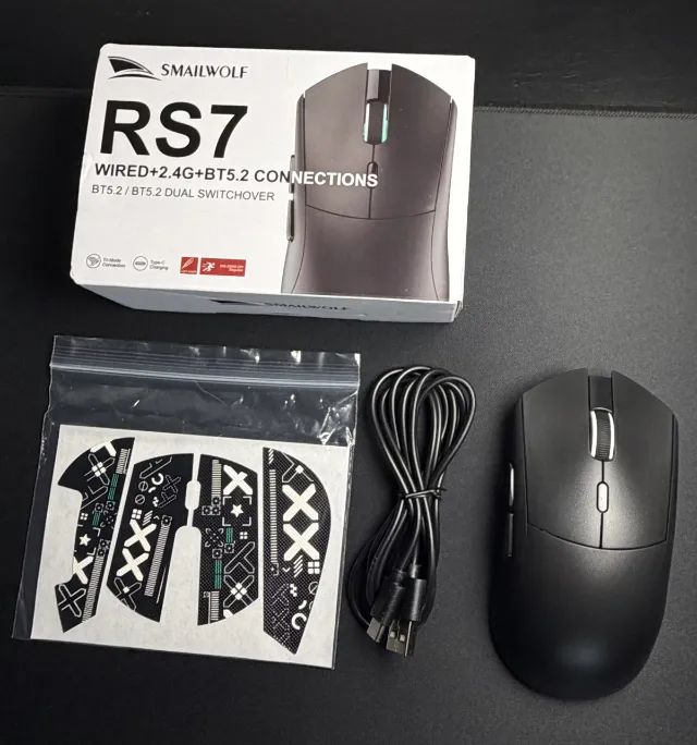Mouse Gamer sem fio - SMAILWOLF RS7