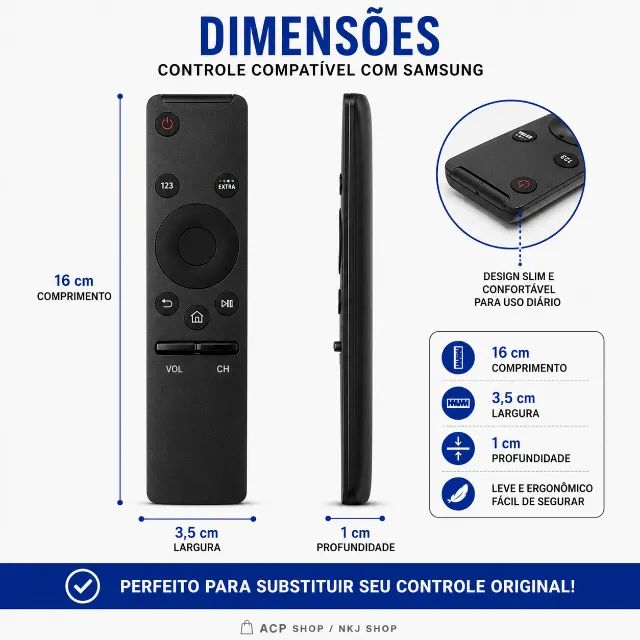 Controle Compatível com Samsung Smart Curve  - Foto 4