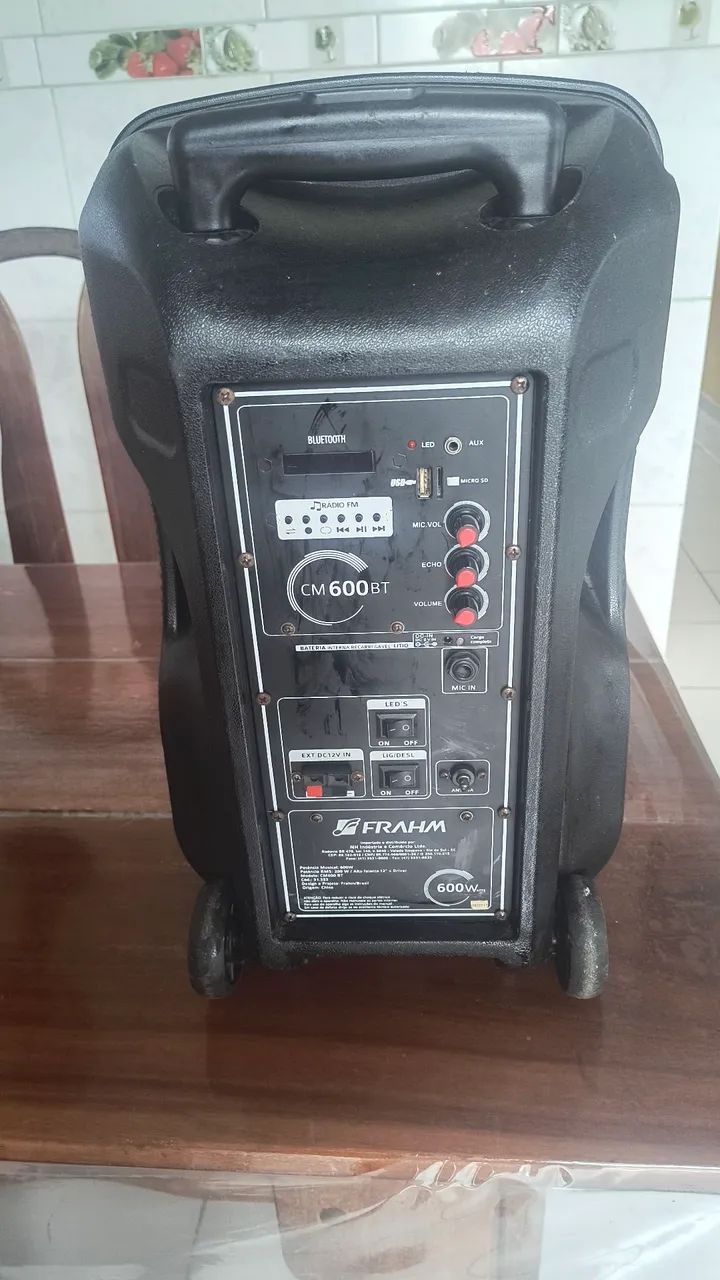 Caixa amplificada Frahm modelo cm 600 BT com Bluetooth - Foto 3
