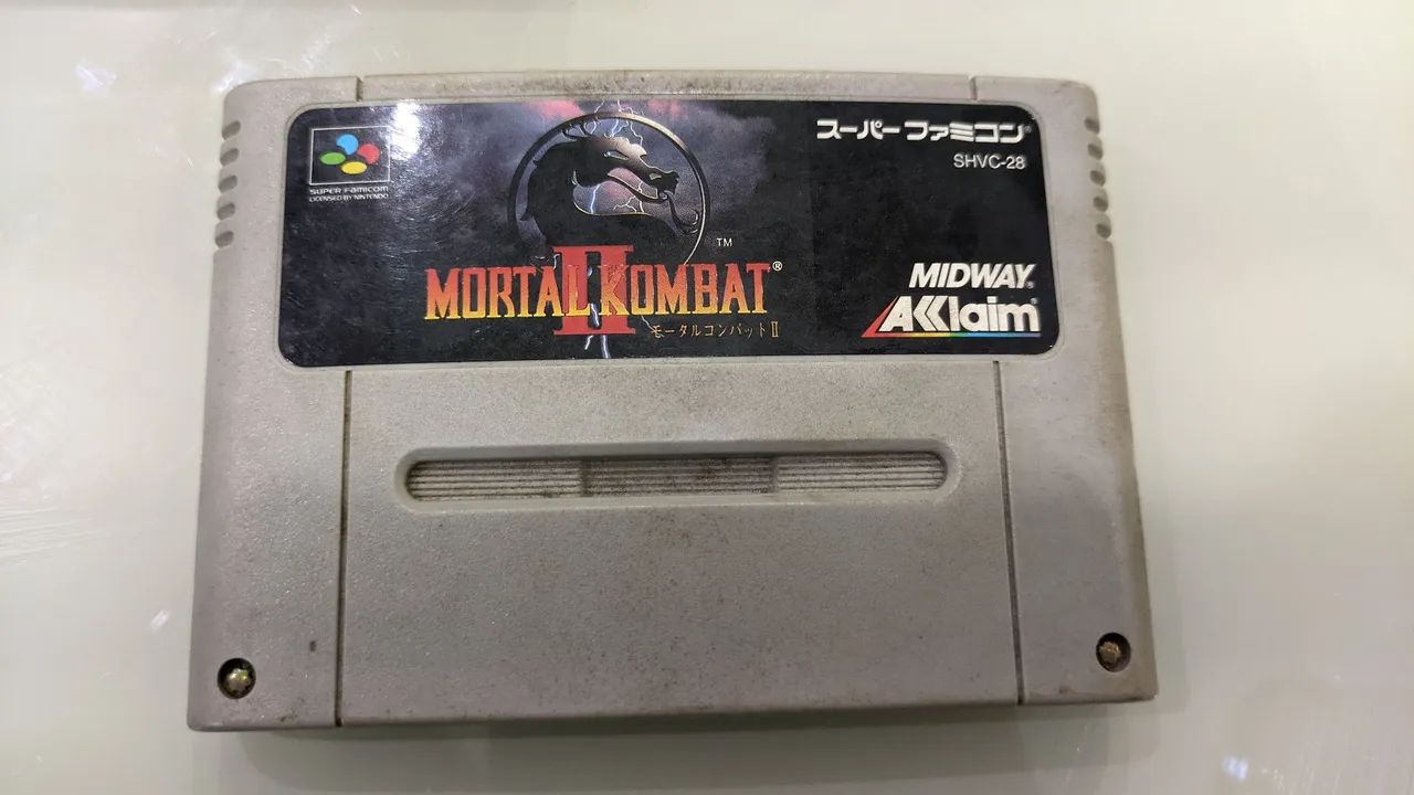 Mortal Kombat 2 - SNES (Japonesa NTSC-J) - Caixa + Manual - Estado