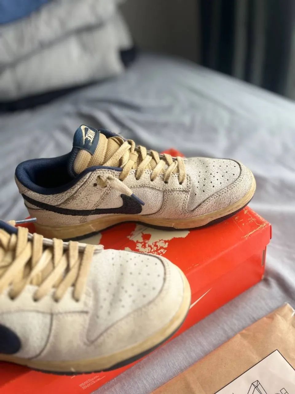 Nike Dunk Low x Stranger Things Phantom and Midnight Navy - Foto 3