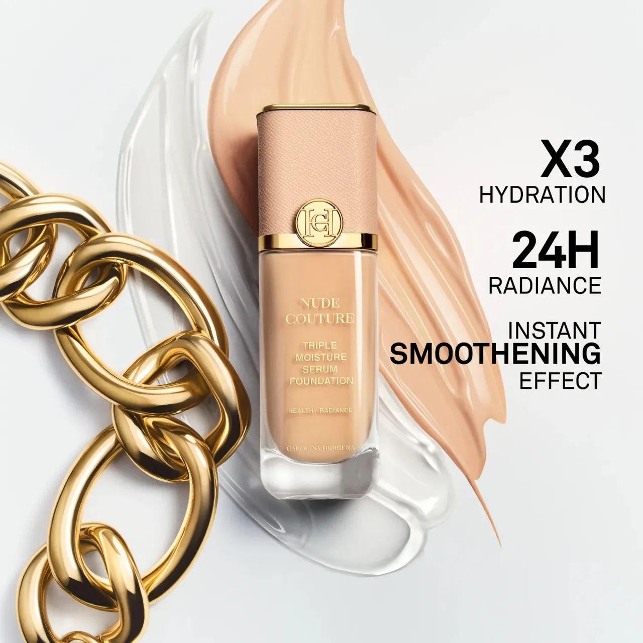 Carolina Herrera Nude Couture Triple Moisture Serum Foundation - Foto 2