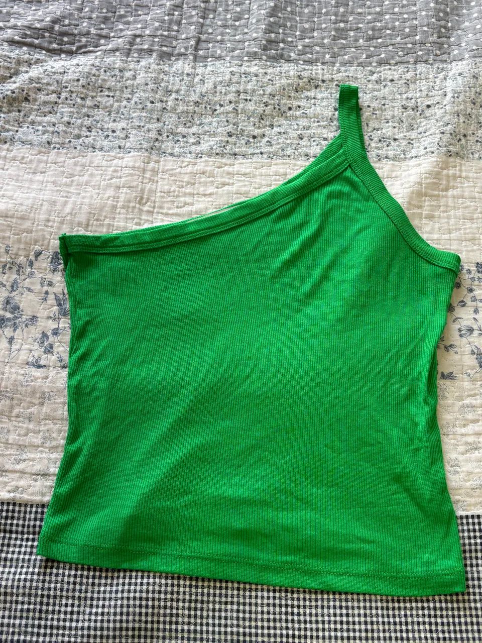 REGATA MANGA ÚNICA VERDE CANELADA M