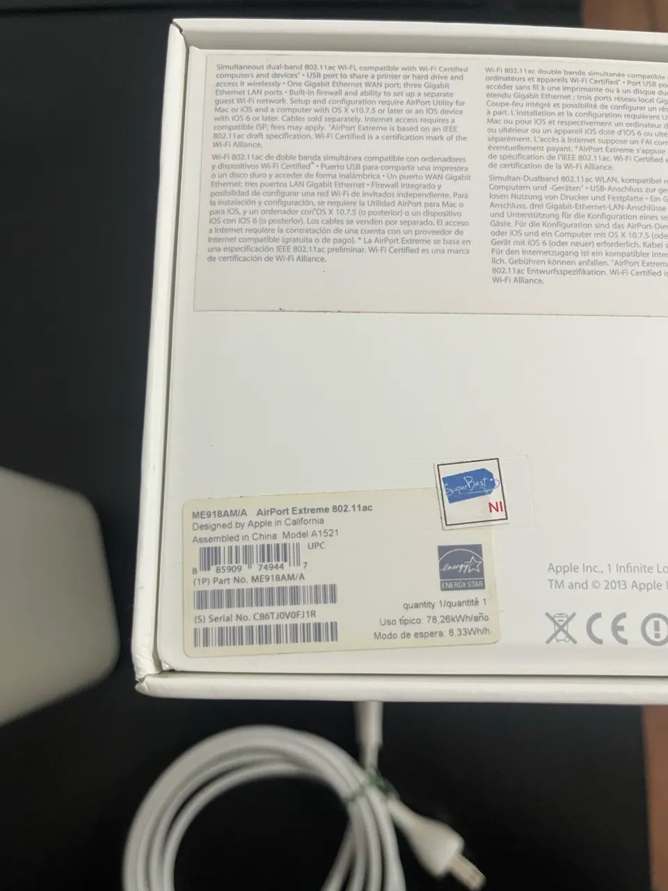 Apple AirPort Extreme A1521 - Foto 2