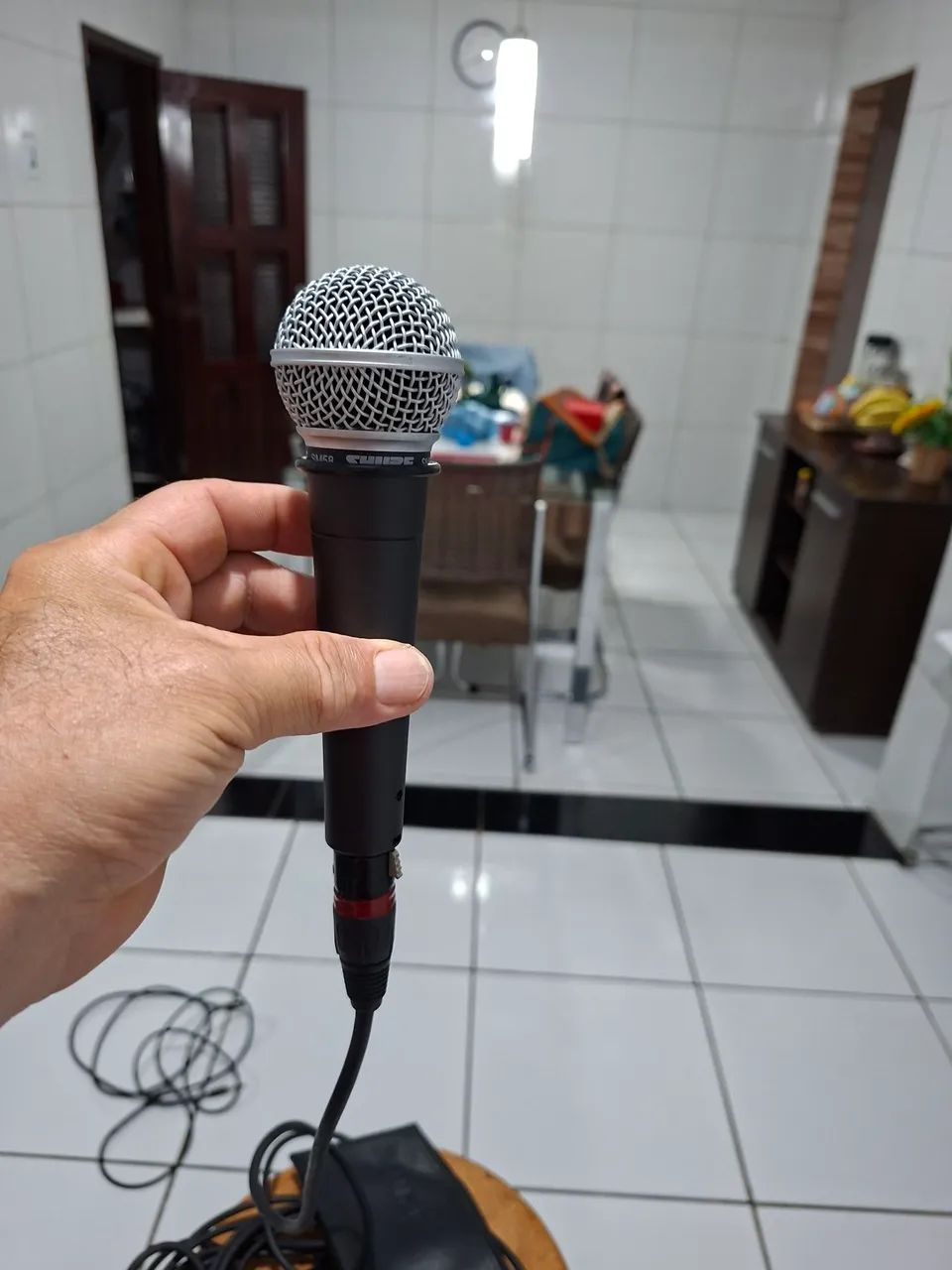 Microfone shure sm58 C/10 m Cabo Santo Ângelo  - Foto 5