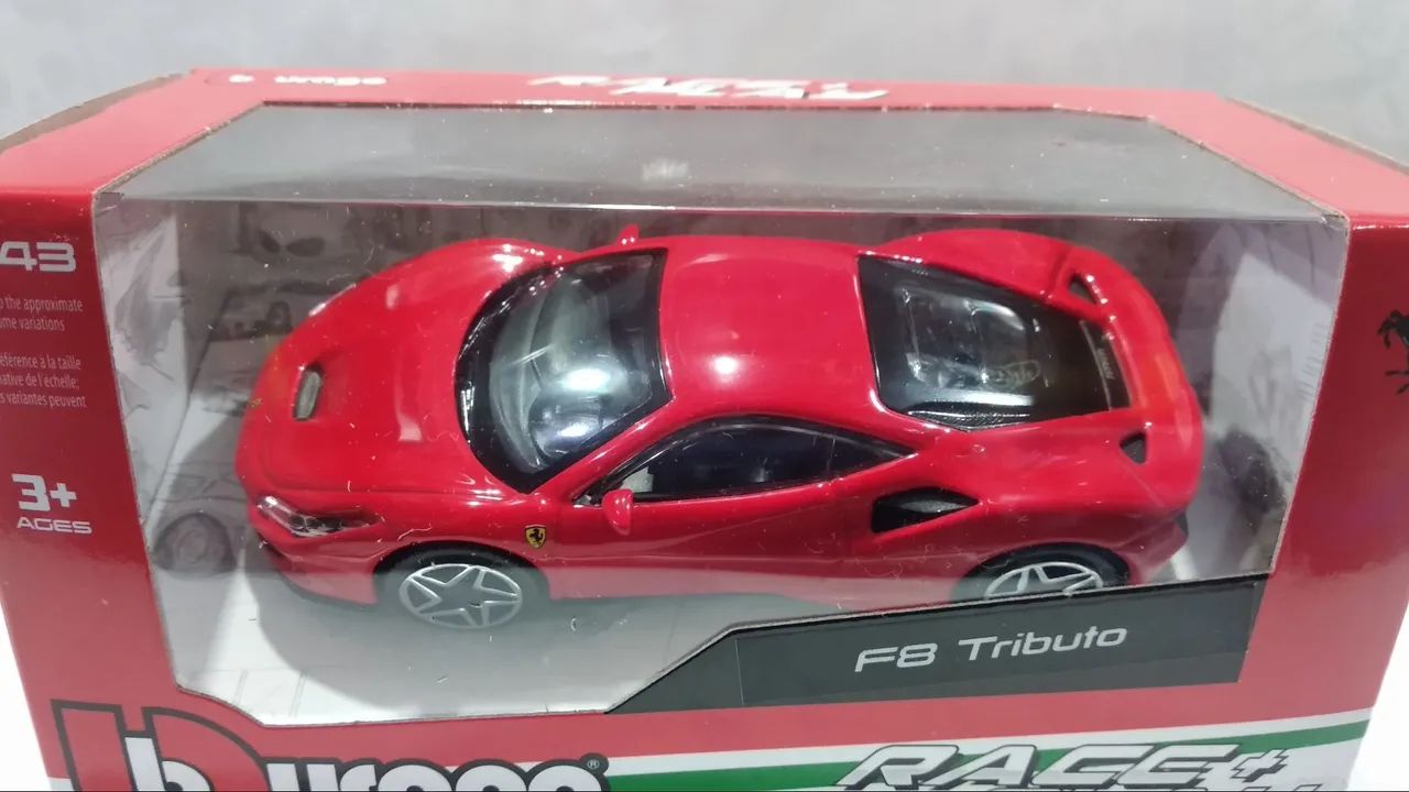 Miniatura Ferrari F8 Tributo 1:43 Bburago - Foto 3