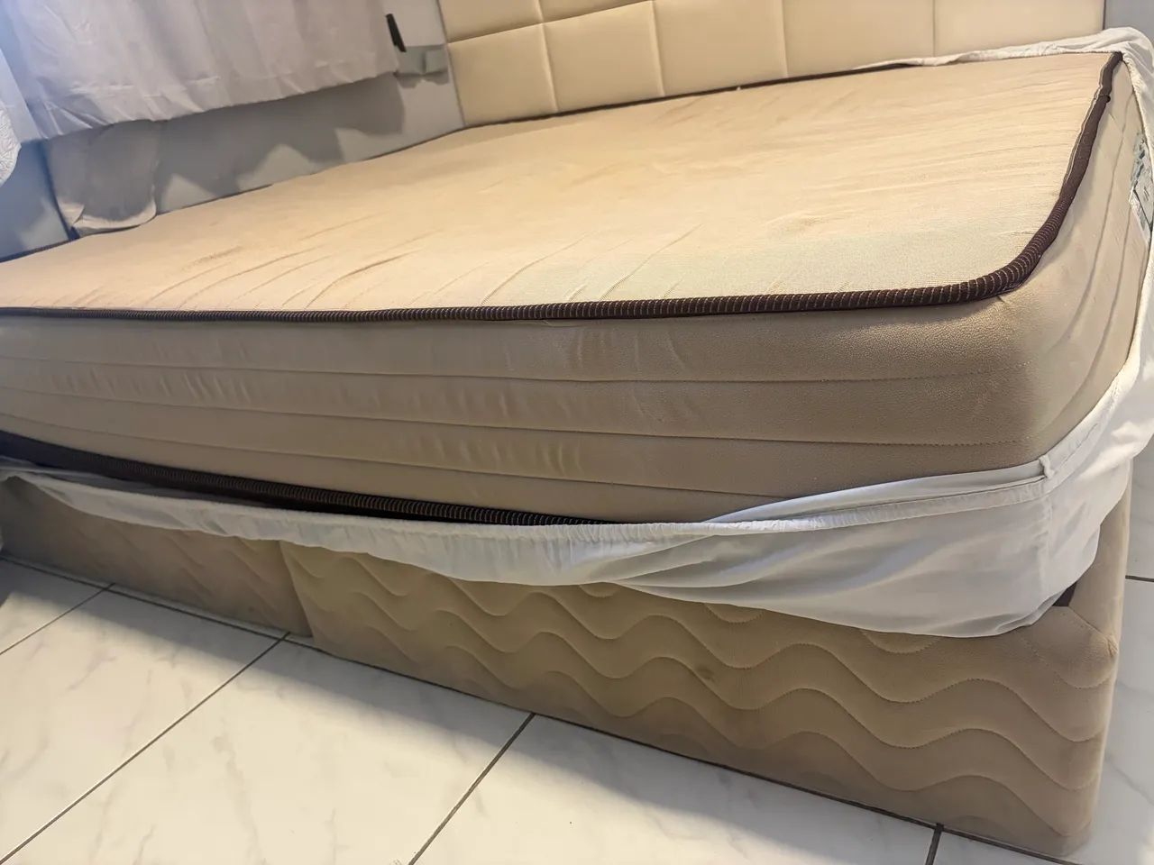 Cama king Ortobom usada  - Foto 3