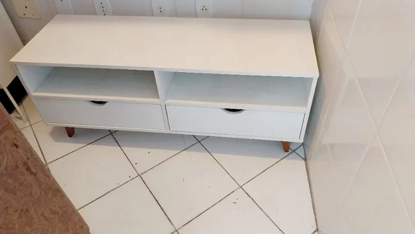 Rack Branco 2 Gavetas - Foto 2