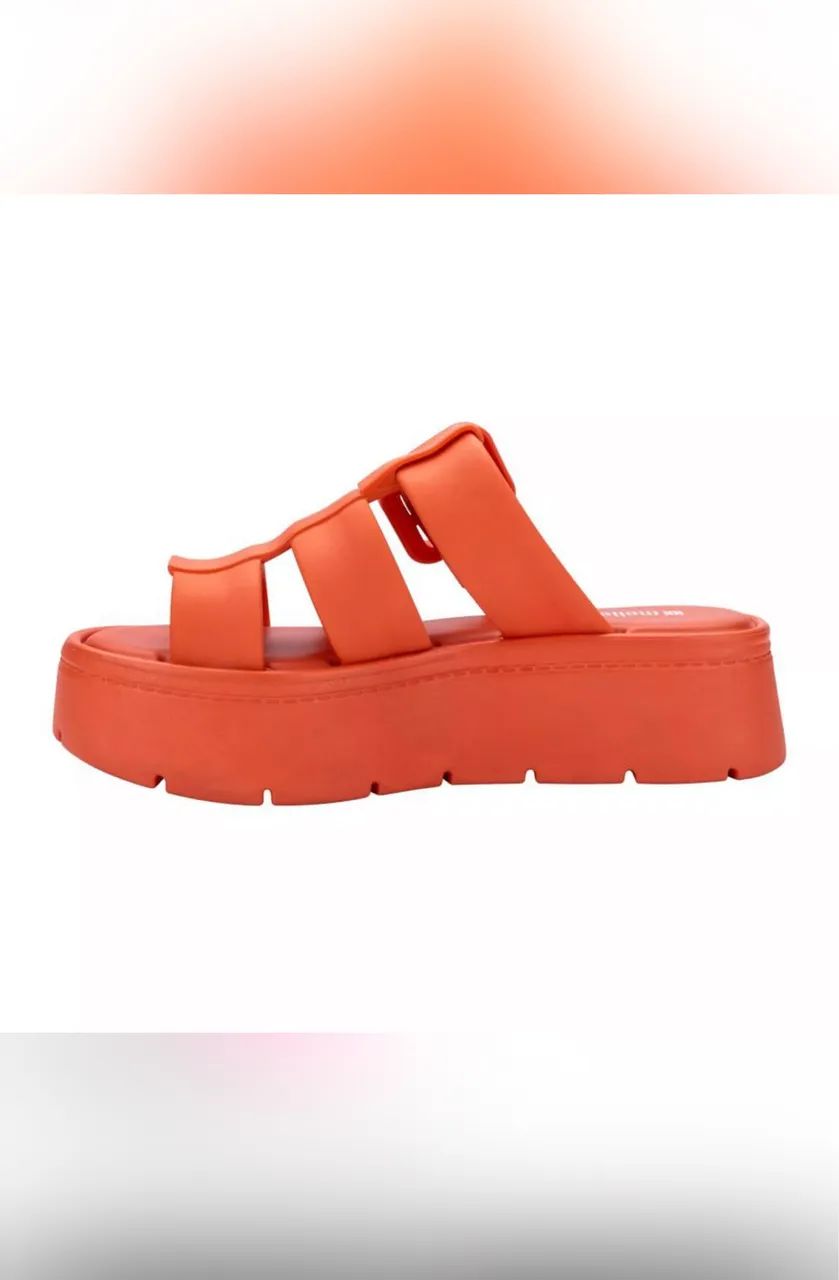 SANDÁLIA MELISSA PUMP PLATFORM AD PLATAFORMA - LARANJA - MELISSA - Foto 3