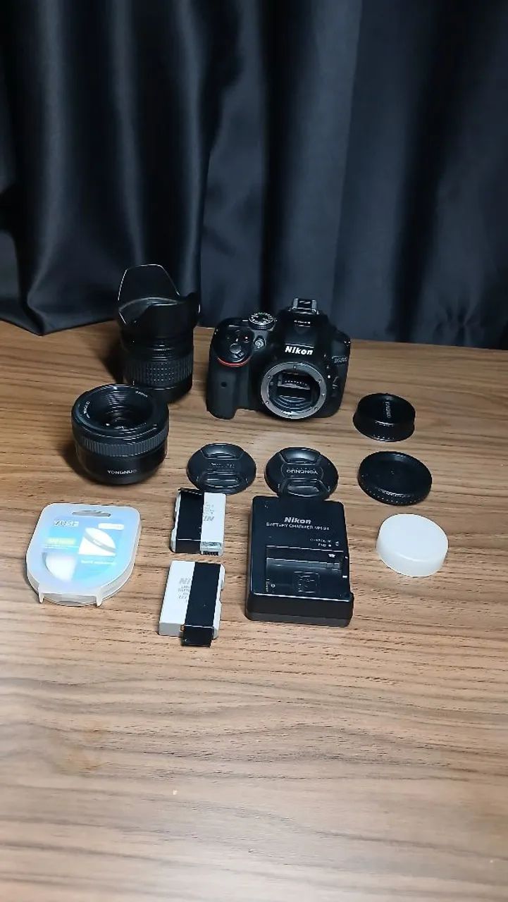 Camera nikon D5300 completa com duas lentes