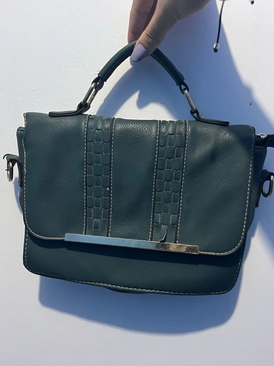 Bolsa verde escura  - Foto 2