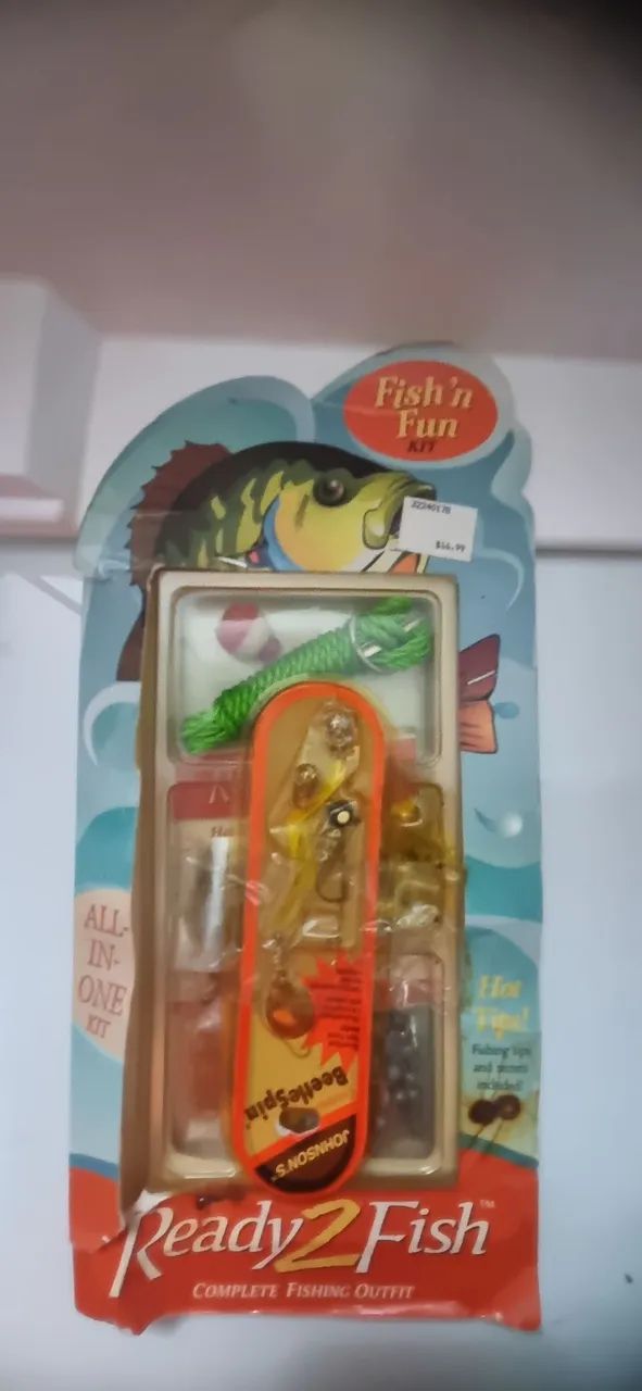 Equipamentos pra pesca antigo
