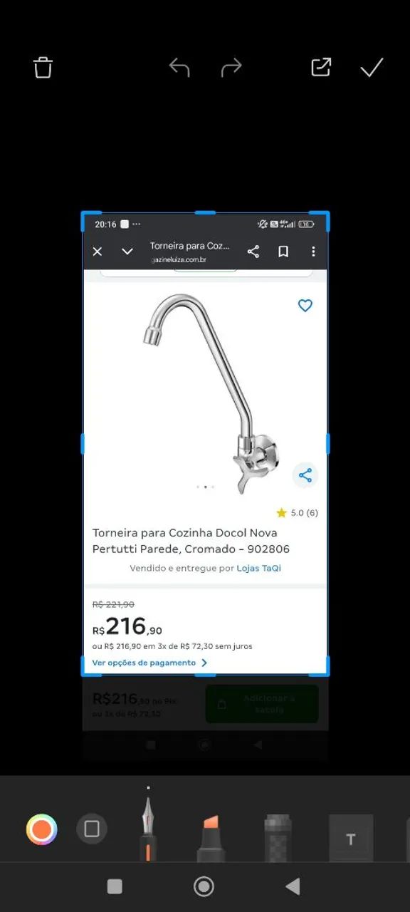 Torneira bica móvel parede Docol petute lacrada tenho quantidade