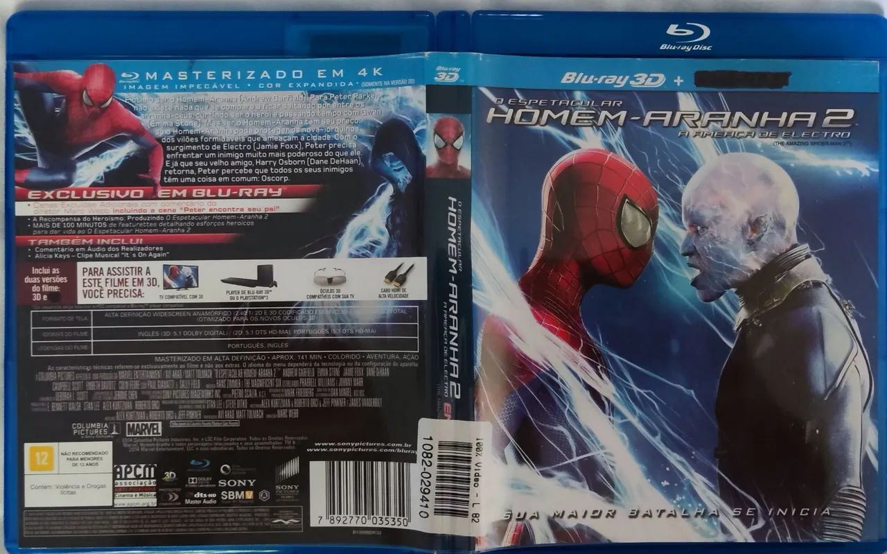 BLU RAY 3D HOMEM ARANHA  - Foto 3