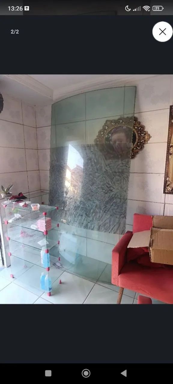 2 Portas de vidro 