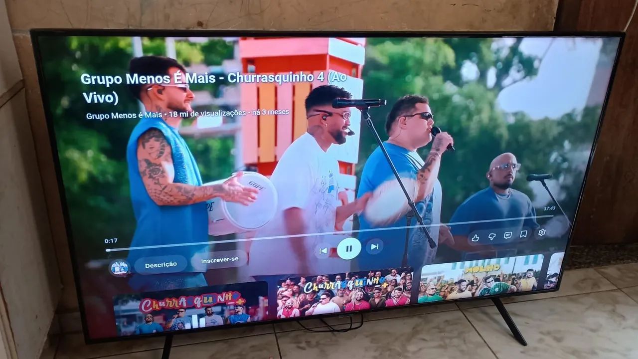 vendo smart tv samsung de 50 polegadas com android alexa comando de voz e bluetooth 4k - Foto 4