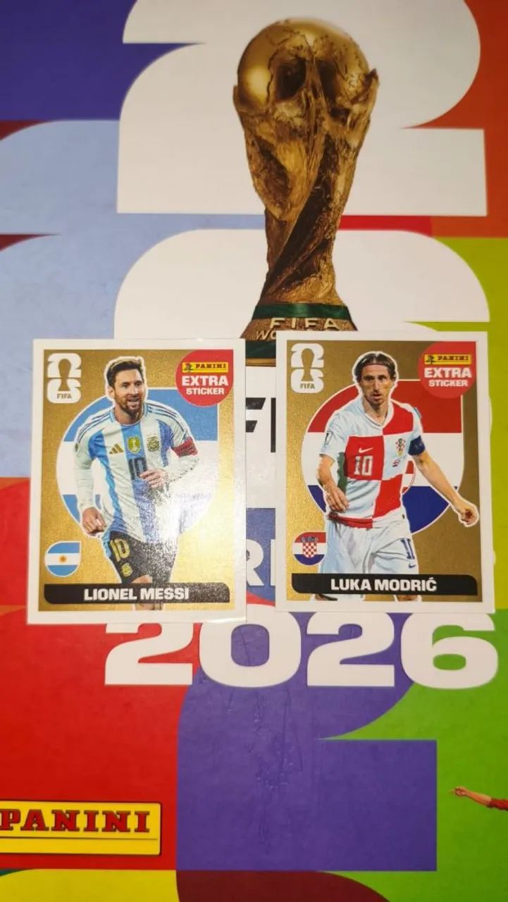 Vendo figurinha extra ouro da copa 