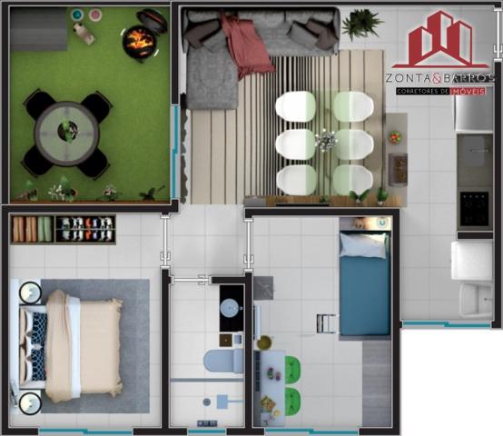 Apartamento à venda com 2 dormitórios em Estados, Fazenda rio grande cod:AP00003 - Foto 17