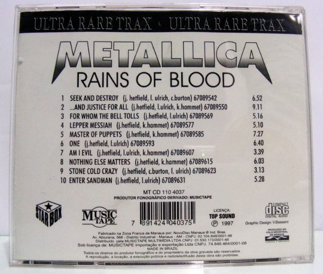 CD Metallica Rains of Blood - Foto 2