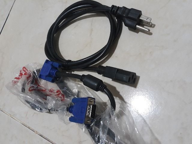 Cabos de energia para PC e cabo VGA para monitor e pc macho x macho - Foto 2