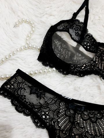 Conjuntos sexy de renda e tulle - Foto 2