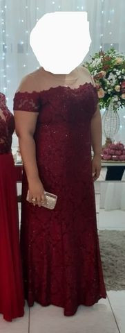 Vestido de festa Plus size marsala - Foto 2
