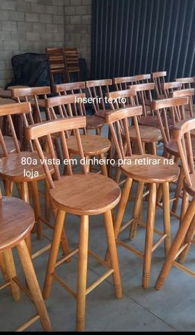 Banqueta de madeiras na mega promoção na loja (31)33545975 - Foto 2
