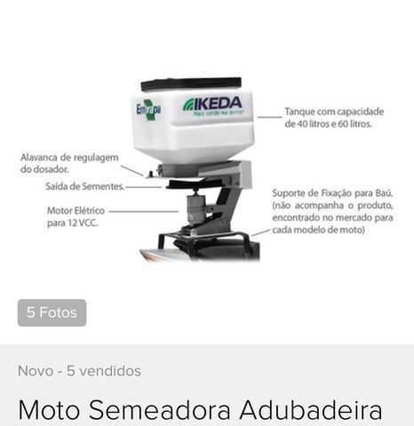 Moto semeadora Ikeda MS-40 - Foto 2
