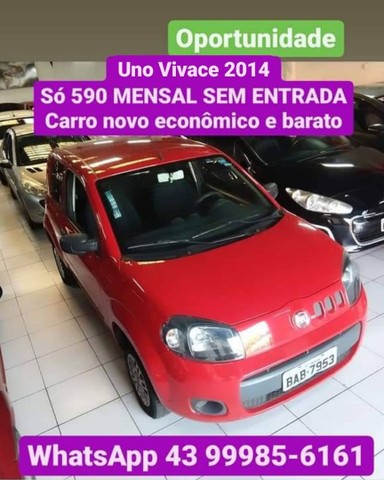 APENAS 590 MENSAL SEM ENTRADA! MUITO BARATO! UNO VIVACE
