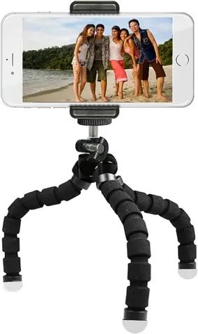 Tripé Flexível Articulado Suporte Celular Selfie Câmera - Foto 2