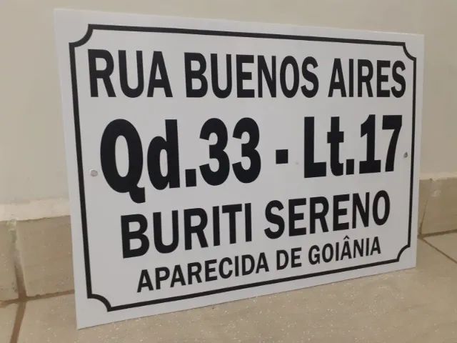 Placa de Endereço de vidro e chapa - Foto 5