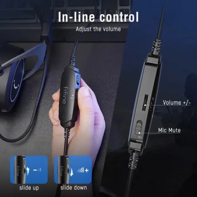 Headset Gamer Fifine H3, RGB, USB, PS4, PS5, XBOX, Preto - Foto 4