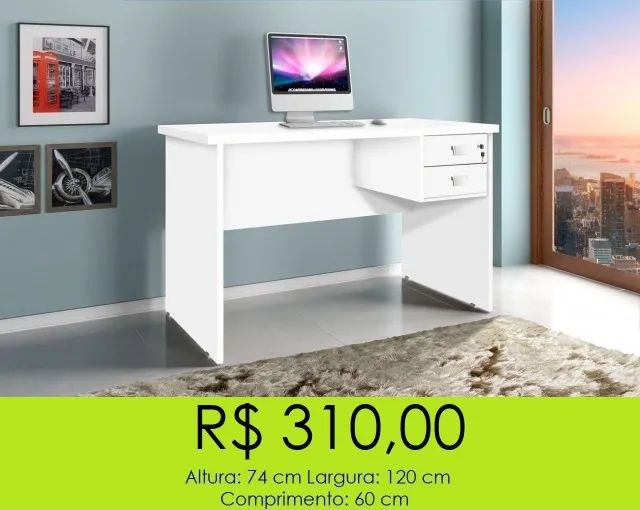 Mesa de escritório a pronta entrega - Foto 2