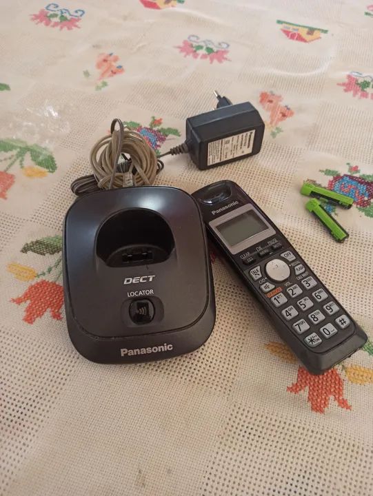Telefone sem fio usado e funcionando 
