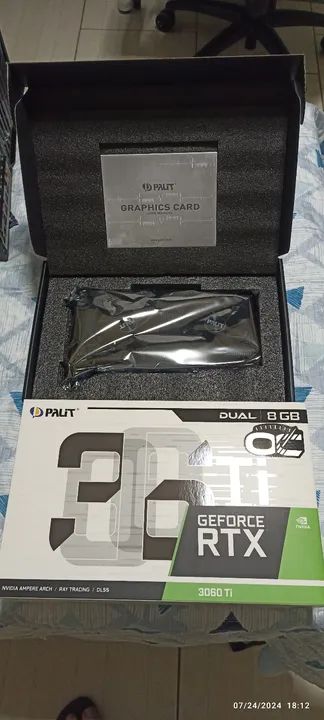 Placa de video RTX 3060ti 8gb Palit perfeito estado - Foto 2
