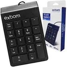 Mini Teclado Numérico Exbom  BK-N30 