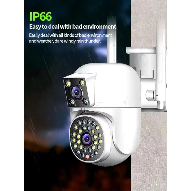 Câmera De Segurança Ip Externa Interna Lente Dupla Wi-fi - Foto 5