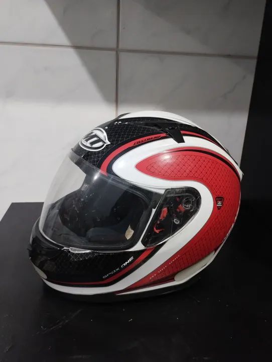 Capacete MT Spok One Vermelho - Foto 2