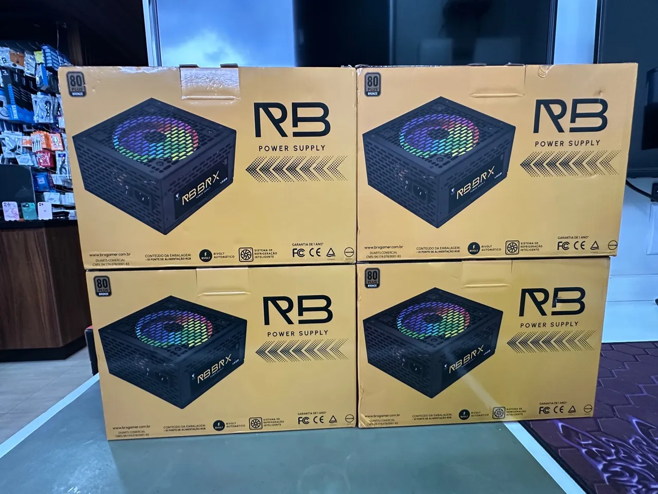 Fonte Gamer RGB 80 Plus Bronze RBX 550w