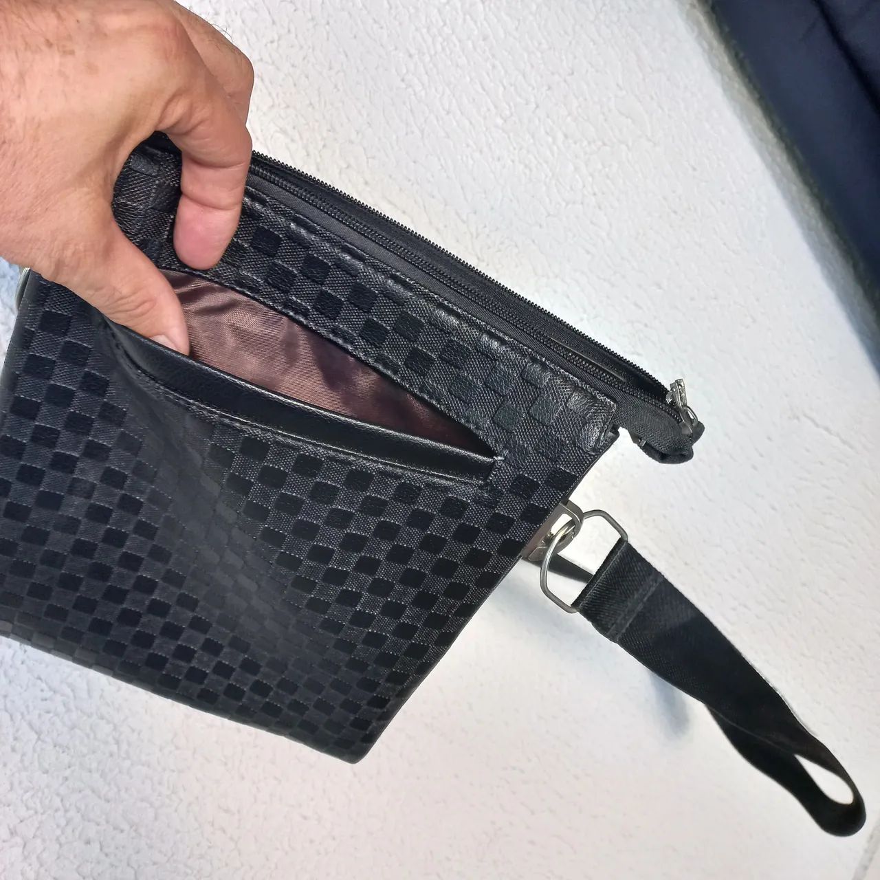 bolsa carteiro montblanc nightflight preto - Foto 5