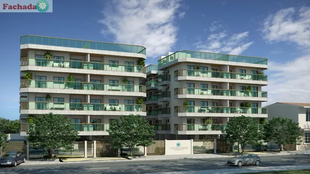 Condomínio Ocean Garden - Apartamentos 2 ou 3 quartos perto da Praia do Forte - Cabo Frio
