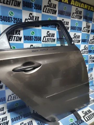 porta traseira direita hb20 hatch 2013 ate 2019 completa na cor marron - Foto 4