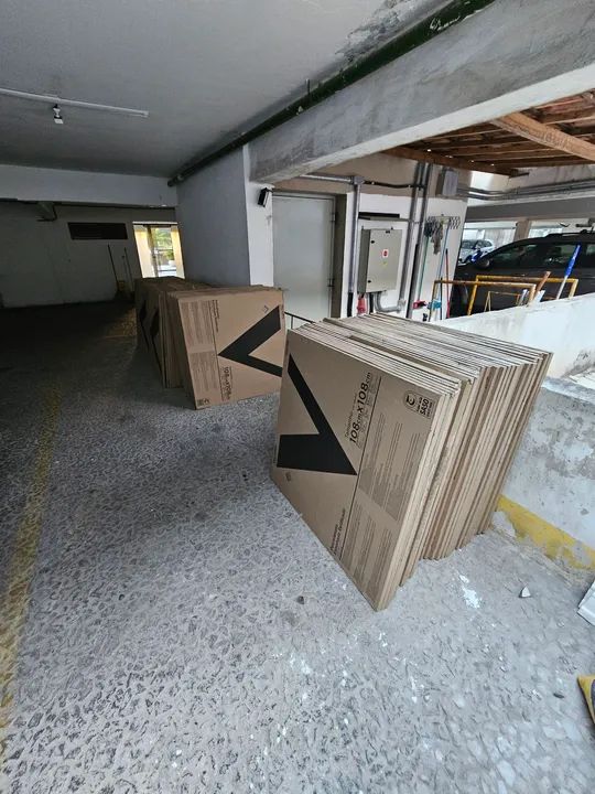 Piso Villagres 108x108 Cinza - 20 caixas(2un por caixa)