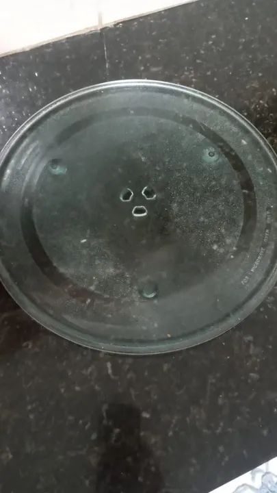 Prato de vidro para microondas