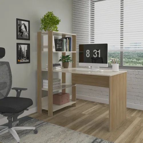 Escrivaninha com Estante - Ideal para Home Office