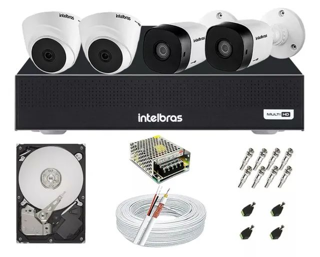 Câmeras de segurança INTELBRAS instalado.