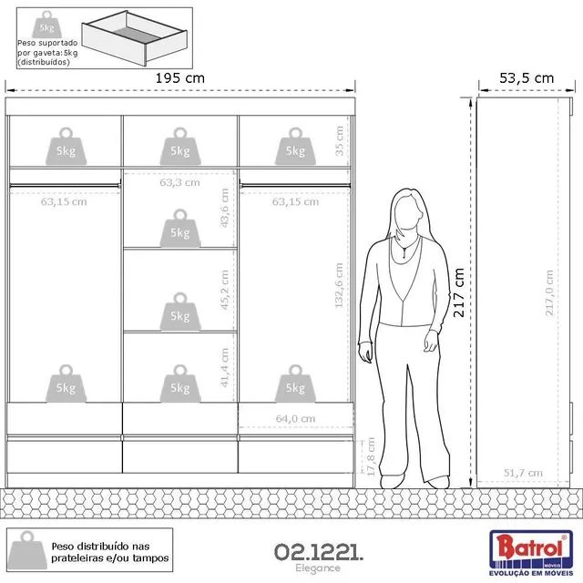 GUARDA ROUPA BLACK CASAL NOVO, ALTO PADRÃO  - Foto 3