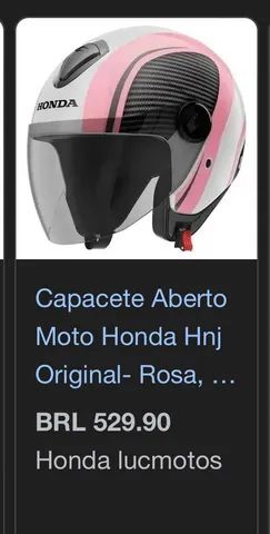 Capacete novinho Honda tam 56 - Motos - Pedro do Rio, Petrópolis 1272346719